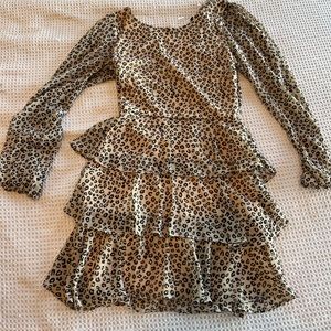 Animal print cocktail dress